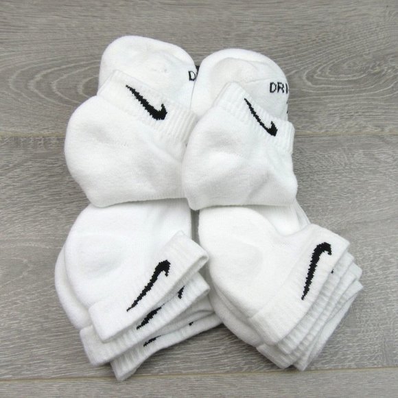 Nike Everyday Plus Cushion Low Socks 6 Pack Men's Size 8-12 White NEW - Picture 5 of 9